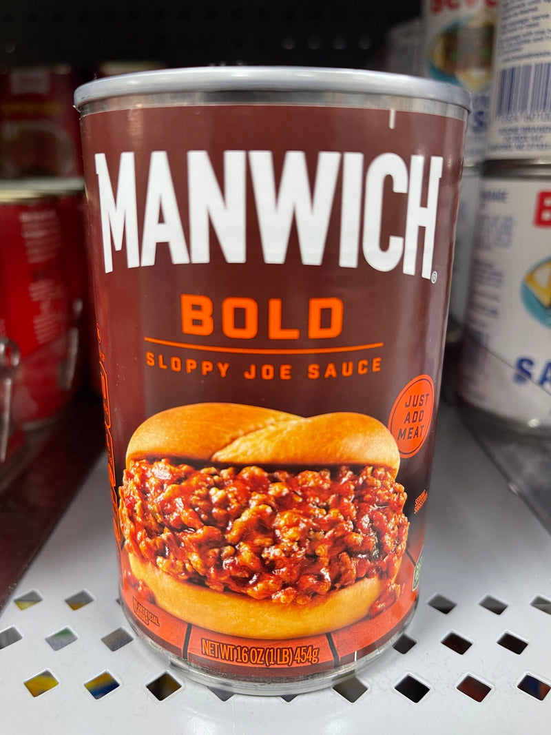 4 CANS Manwich BOLD FLAVOR Sloppy Joe Sauce 16 oz Can Hamburger