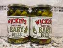 2 JARS Wickles Dirty Dill Baby Dills Pickle 24 oz garlic and chili pepper dill