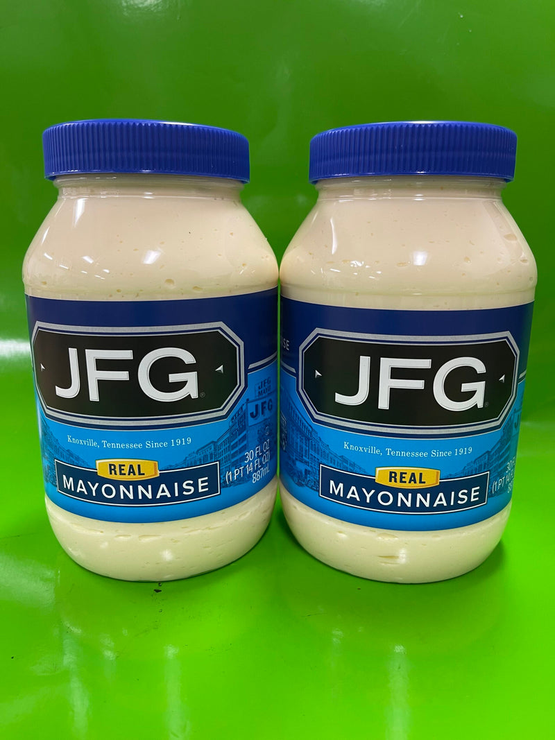 2 JARS JFG Real Mayonnaise Mayo Sandwich Spread Dressing Dukes Kraft