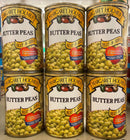 6 CANS Margaret Holmes Southern Style Butter Peas 15 oz Can Blackeyed