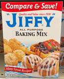 2 BOXES JIFFY All Purpose Baking Mix Flour Biscuits Dumplings Cookies