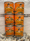 6 CANS La Morena Green Pickled Serrano Peppers 7 oz Can Chilies