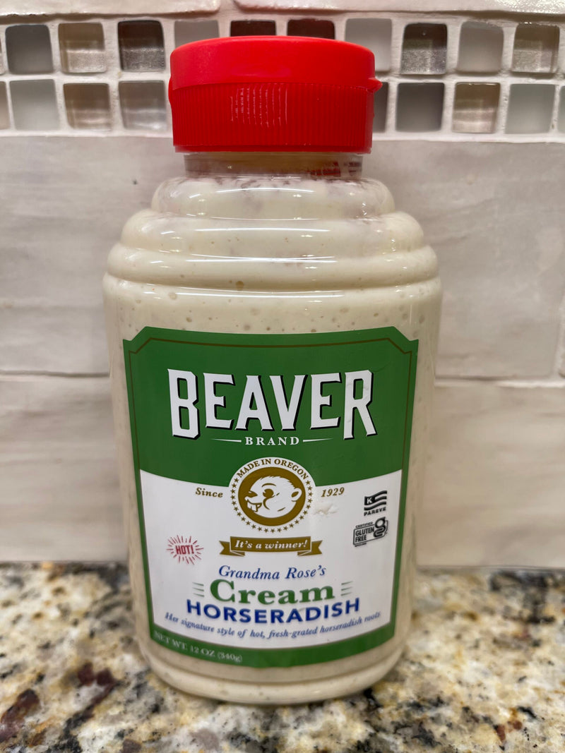 3 BOTTLES Beaver Brand Grandma Rose's Cream Horseradish Sauce 12 Oz Squeeze Bottle