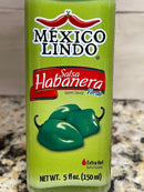 4 BOTTLES Mexico Lindo Extra Hot Sauce Green Habanero 5 Oz Marinade