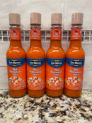 4 BOTTLES San Marcos Hot Habanero Sauce 5 oz Pepper Marinade Dip