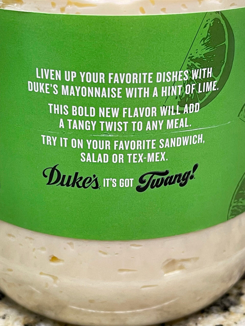 2 JARS Duke’s Hint of Lime Mayonnaise Mayo Sandwich Spread Dukes Kraft