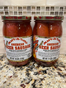 2 Jars Matt & Dana Spicy American Beer Sausage 10oz Wieners Chicken Beef