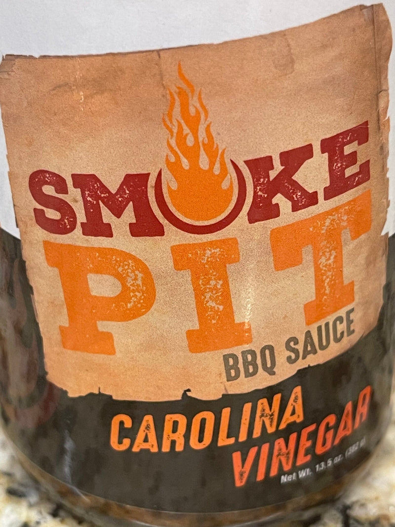 3 BOTTLES Smoke Pit Carolina Vinegar BBQ Sauce 13.5 oz Pork Chicken Beef