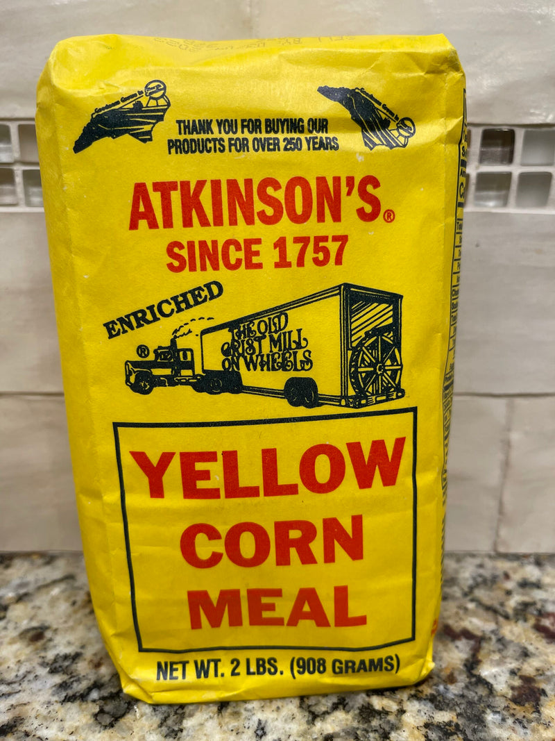 2 BAGS Atkinsons Enriched Yellow Corn Meal 2 lb Bag Flour Muffin