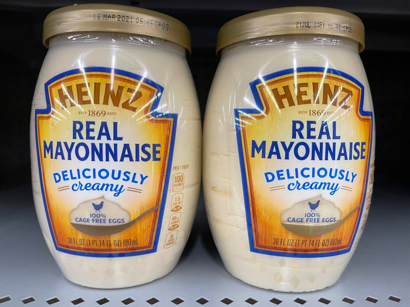 2 JARS Heinz Deliciously Creamy Real Mayonnaise Mayo Sandwich Dukes Kraft