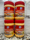 4 JARS McCormick Sandwich Spread Pepinesa 14.46 oz. Jar Mayonnaise