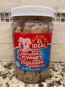 2 JARS El Ideal Cueritos and Vegetables en vinagre Pickled Pork Skins 15 oz Pig's Rinds