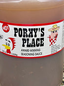 1 Gallon Hot Porky's Place BBQ Sauce 128 oz Barbecue Pork Seasoning Dip NC