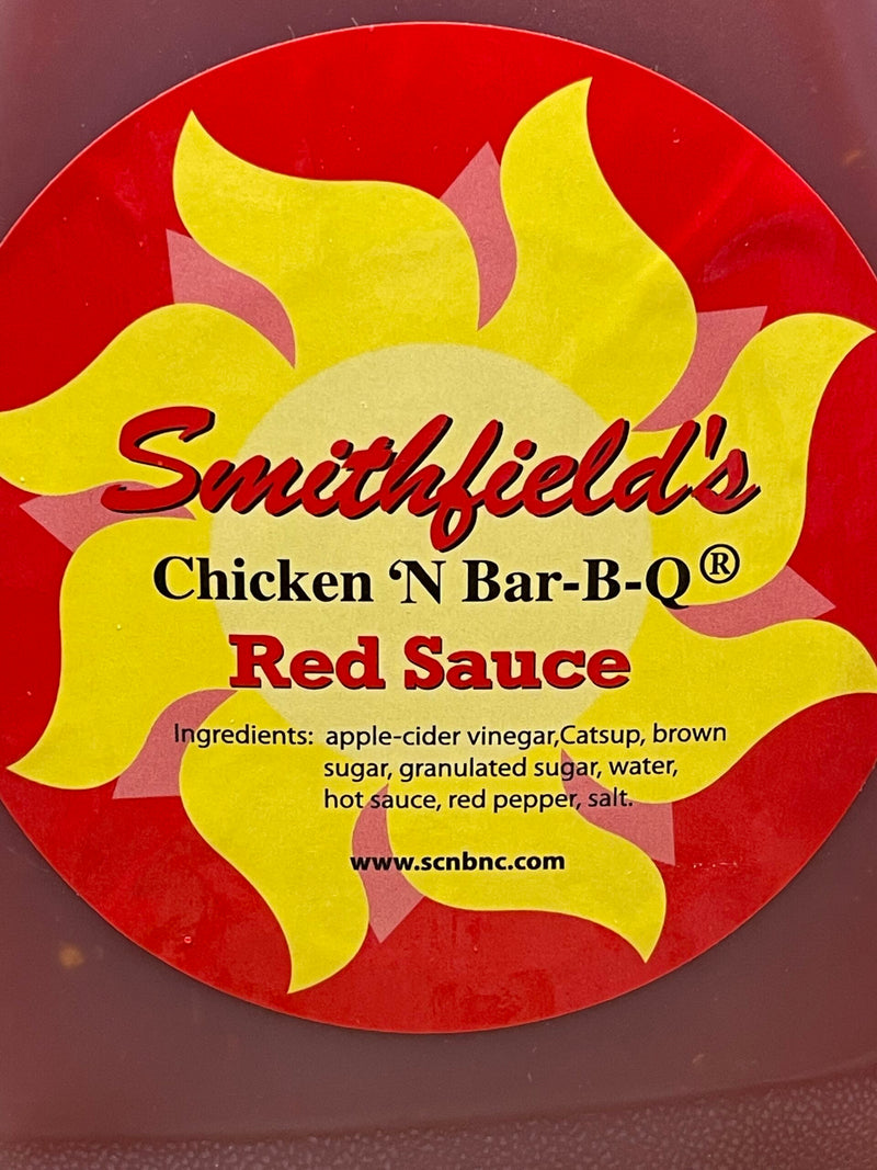 1 Gallon Smithfields Chicken 'N Bar-B-Q RED Sauce 128 oz BBQ Pork Dip NC SCNB