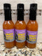 3 BOTTLES D'Vine Foods Scary Hot Ghost Pepper Hot Sauce 5 oz Habanero