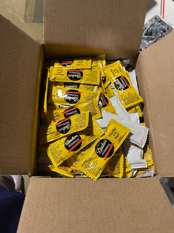 50 Individual Packs of Duke's Mayonnaise Picnic Serving Dukes Mayo sauce