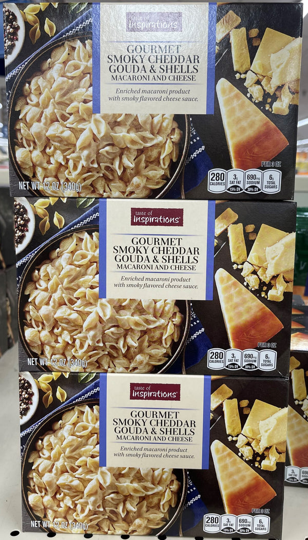 3 BOXES Taste of Inspirations Smoky Cheddar Gouda Macaroni and Cheese