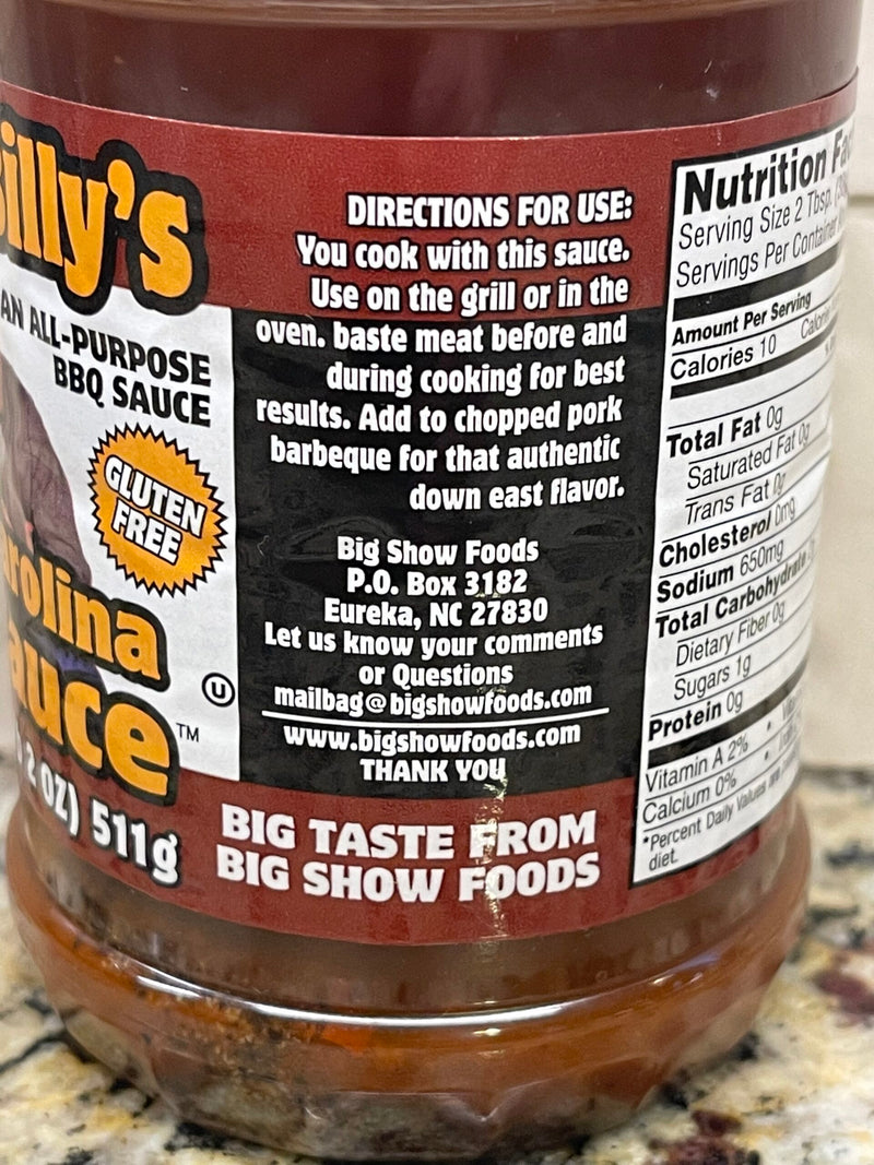 3 Bottles John Boy and Billy's Eastern Carolina BBQ Grillin Sauce Barbecue