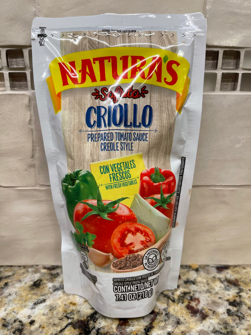 4 PACKS Naturas Salsa Sofrito Criollo Sauce 8 oz Salsa De Tomate paste