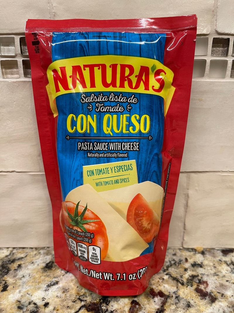 4 PACKS Naturas Con Queso Cheese Sauce 8 oz Salsa De Tomate paste