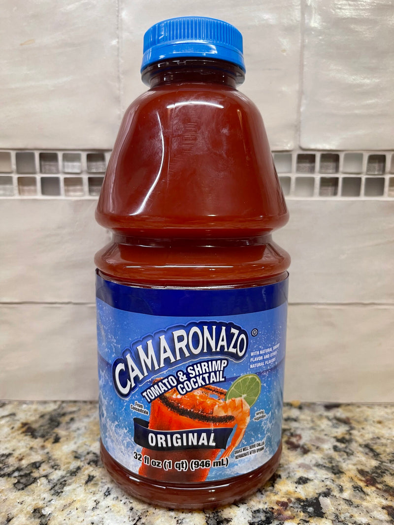 2 BOTTLES Camaronazo Original Tomato Shrimp Cocktail Bottle Vodka Mixer