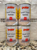 4 Cans of MW Polar Whole Baby Corn 15 oz Salad Stir Fry Crunchy