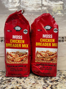 2 BAGS Moss Chicken Breader Mix 2 lb flour fried pork fish cube steak NC