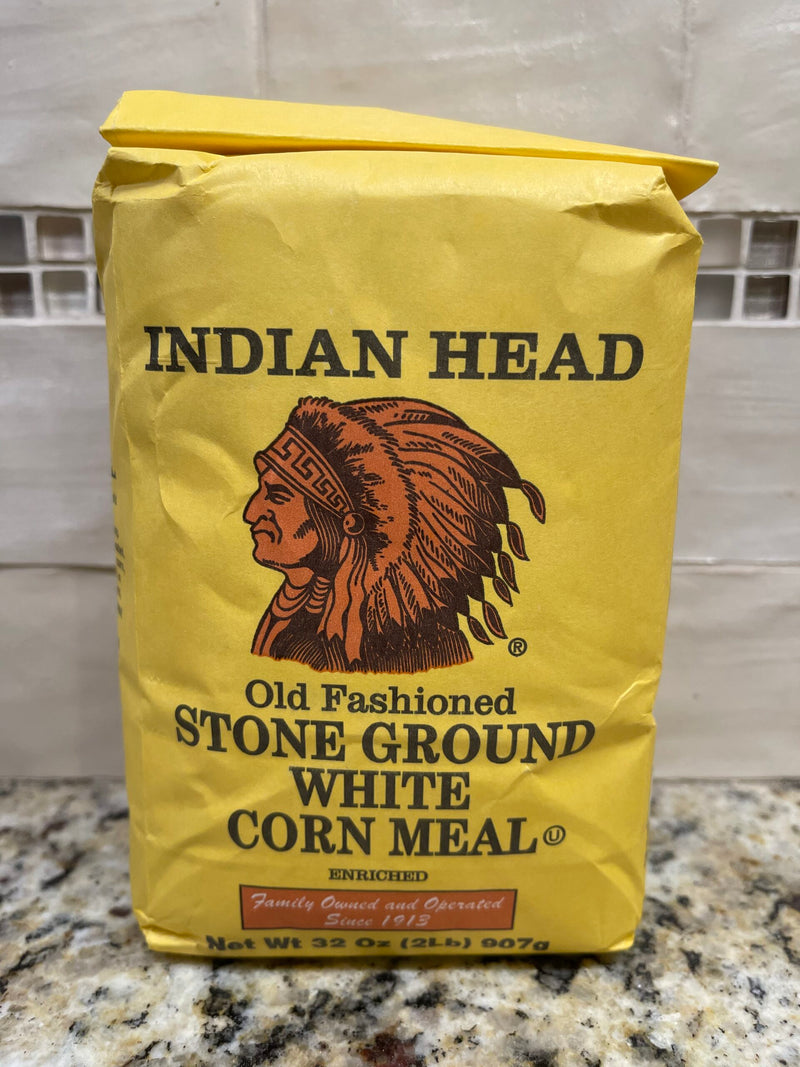 2 BAGS Stone Ground Indian Head Corn Meal 2 lb flour Muffin Cornbread