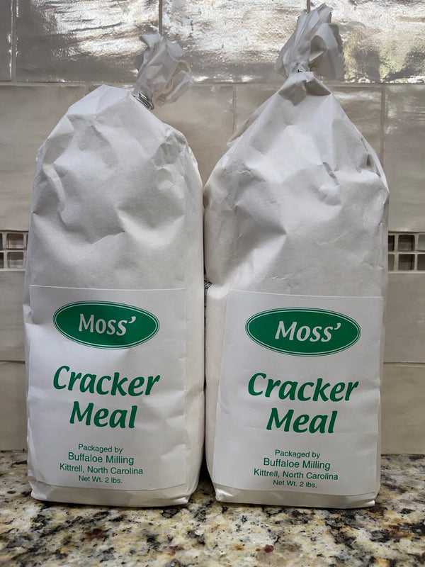 2 BAGS Moss Cracker Meal 2 lb casserole fish vegetable breader flour NC