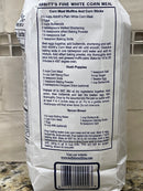 2 BAGS Abbitts Mills Fine Ground White Corn Meal 2 Lb Bag flour Sifted