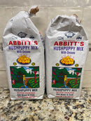 2 BAGS Abbitts Mills Hush Puppy Mix with Onions 2 Lb Bag fritter