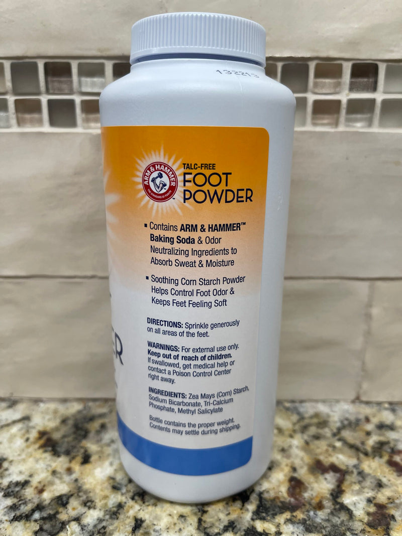 3 Bottles Arm & Hammer Talc-Free Foot Powder 5.0 OZ Deodorant Baking Soda