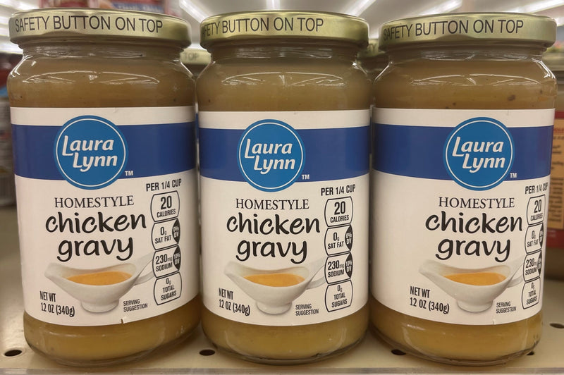 3 JARS Laura Lynn Home Style Classic Chicken Gravy 12 oz Heinz