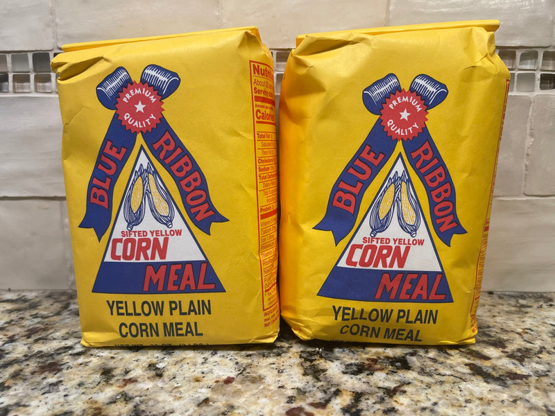 2 BAGS Lakeside Mills Blue Ribbon Yellow Corn Meal 2 Lb flour Sifted