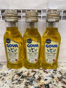 3 Bottles Goya Extra Virgin Olive Oil First Cold Press 3 oz cooking