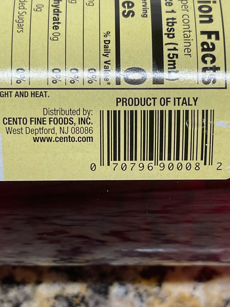 Cento Red Wine Vinegar 25.4 oz Bottle Marinade Dressing Italy