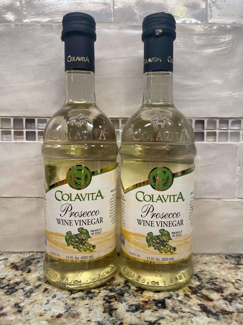 2 Bottles Colavita Champagne White Wine Vinegar 17 oz Italy Sweet