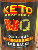 3 BOTTLES KETO Crafter's Original BBQ Sauce 19 oz Ribs Barbecue