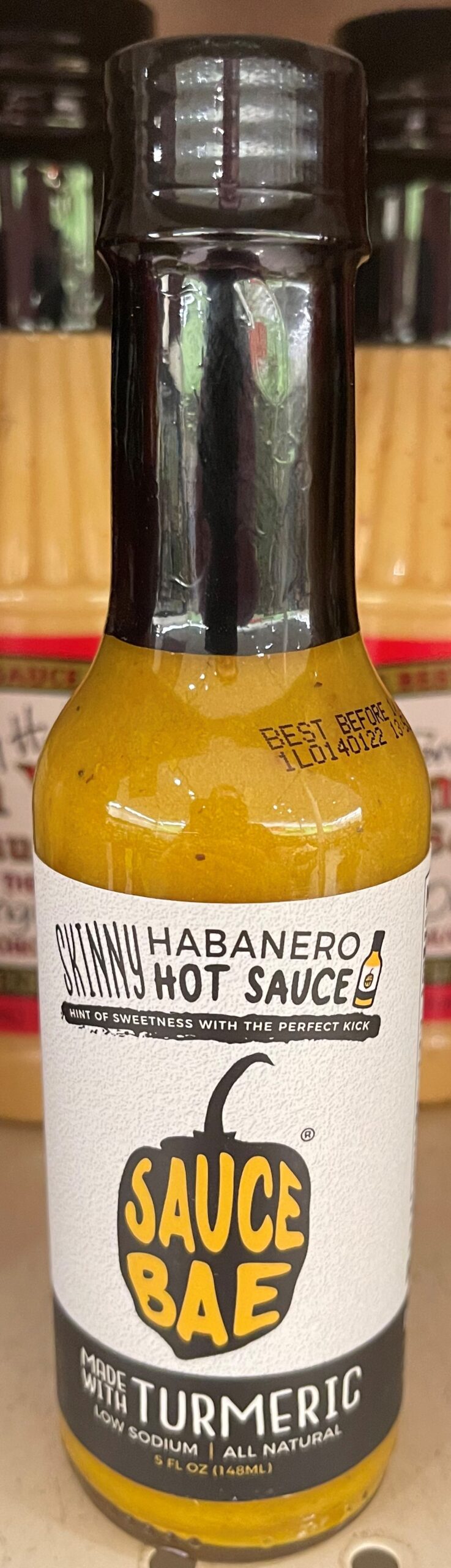 Sauce BAE Skinny Habanero Pepper Hot Sauce 5 Oz Tumeric