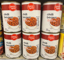 6 CANS Laura Lynn Chili Beans 15 oz Can Red Beans Bushs