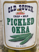 Old South Crisp MILD Pickled Okra 16 oz Jar Pickle Sauce Relish Salad