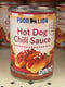 6 CANS Food Lion Hot Dog Chili Sauce 10.5 oz Can Dip No Beans