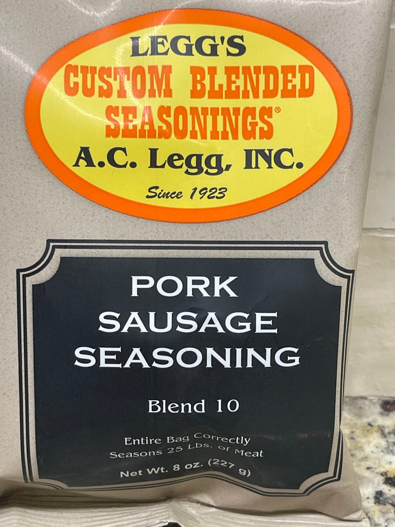 2 BAGS AC Legg’s Old Plantation Pork Sausage Seasoning 8 oz Spice Blend