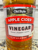 2 Bottles Old Style Apple Cider Vinegar 32 oz 5% Detox Salad Pickle