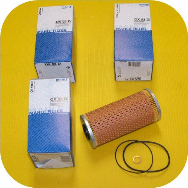 3 Oil Filters Mercedes Benz S E 400 420 500 sel sl 124