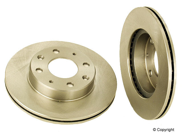 Pair of New Front Disc Brake Rotors for Honda CRX Civic Insight Wagovan