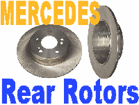 Rr Brake Rotors Mercedes 450 500 560 SEL SL 116 126 107-6277