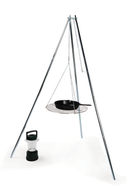 TriPod Grill and Lantern Holder Campfire Camping Light Weight Camper Stove Grill-0