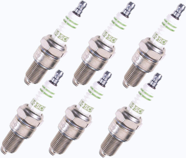 Bosch 6 Spark Plugs for Toyota Land Cruiser FJ40 FJ45 FJ55 FJ60 FJ62 1F 2F 3F-0