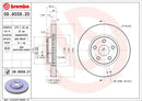 Pair of New Brembo Front Brake Rotors for Toyota Celica Corolla Matrix Pontiac Scion